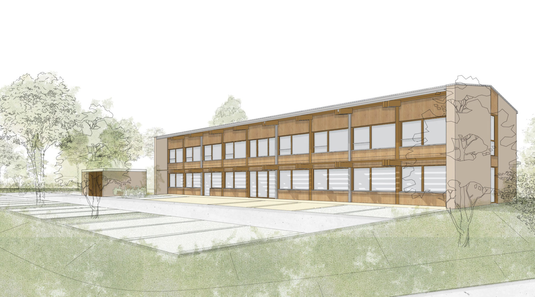 Construction du siège social de la Communauté de communes à Mirande